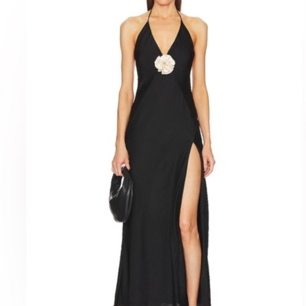 Bardot Black Halter Dress